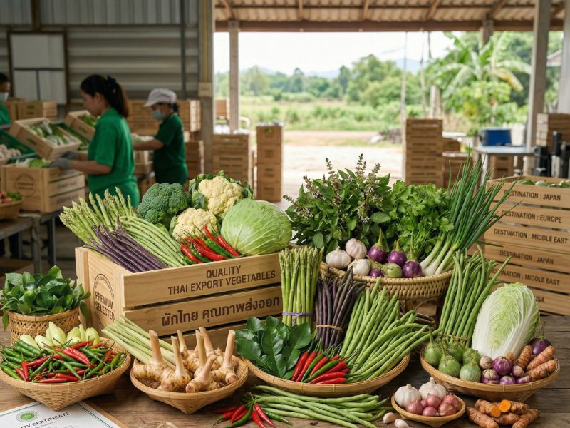 Premium Fresh Thai Vegetables Export